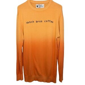 Dutch Bros Women’s SMALL+XL RARE VINTAGE Orange Sweater Dress “To Look..”DB 1992